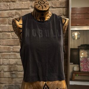 NOBULL Women's Black Tank Top- cropped -M